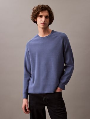 Tech Knit Crewneck Sweater, Vintage Indigo
