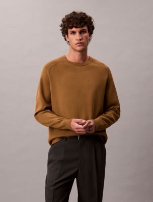 Tech Knit Crewneck Sweater, Espresso Style