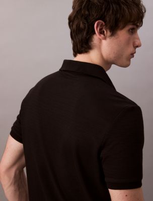 Мужские рубашки Calvin Klein Waffle Knit Classic Polo Shirt — фото 5