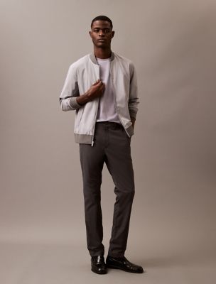 Tech Slim Stretch Woven Chino, Asphalt