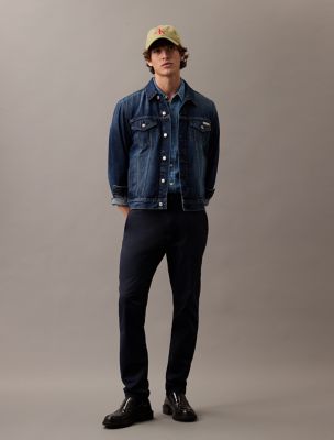 Tech Slim Stretch Woven Chino, Dark Sapphire