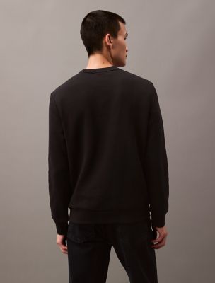 Monogram Logo Fleece Crewneck Sweatshirt スウェットシャツ Amazon.com: Calvin Klein Men's Monogram Logo Fleece Crewneck