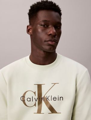 Monogram Logo Fleece Crewneck Sweatshirt | Calvin Klein® USA