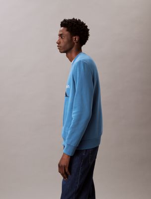 Monogram Logo Fleece Crewneck Sweatshirt スウェットシャツ Amazon.com: Calvin Klein Men's Monogram Logo Fleece Crewneck