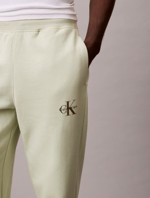 Мужские брюки Calvin Klein Monologo Fleece, цвет: Tender Greens — фото 4