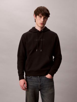 Fleece Standard Logo Graphic Hoodie , Black Beauty