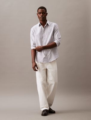 Stripe Oxford Classic Button-Down Shirt, Blueprint