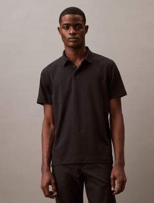 Polo en coton Supima, Black Beauty