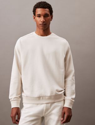 Luxe Terry Crewneck Sweatshirt, Chalk