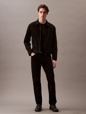 Refined Zip Denim Trucker Jacket, Forever Black