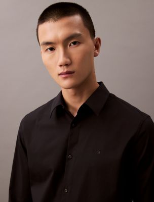 Slim Stretch Shirt, Black Beauty