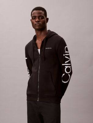 Fleece Vertical Logo Classic Zip Hoodie from Calvin Klein - $32.70