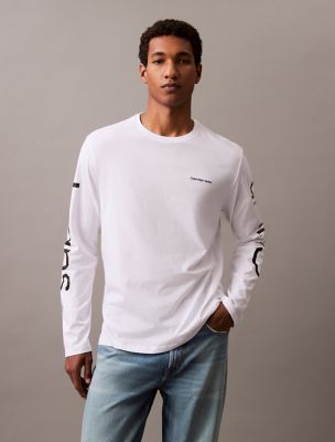 Vertical Logo Classic Crewneck T-Shirt, Brilliant White