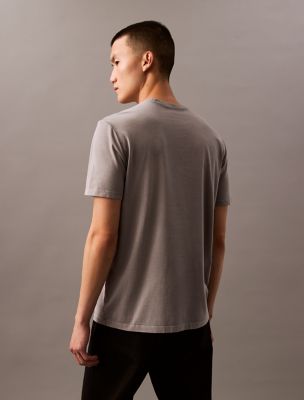 Мужская футболка Calvin Klein Acid Wash Monogram Classic, цвет: Серый — фото 4