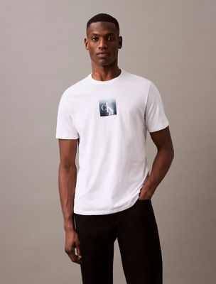 Gel Box Monogram Logo Crewneck T-Shirt, Brilliant White