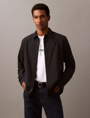 Solid Oxford Classic Button-Down Shirt, Black Beauty