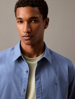 Solid Oxford Classic Button-Down Shirt, Blue Horizon