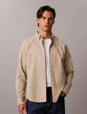 Solid Classic Oxford Button-Down Shirt, Tigers Eye