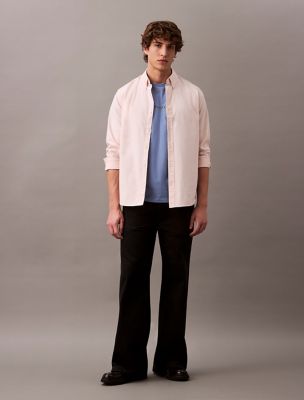 Oxford Classic Button-Down Shirt, Silver Peony