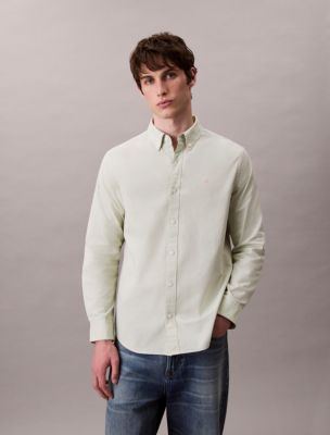 Solid Oxford Classic Button-Down Shirt, Tender Greens