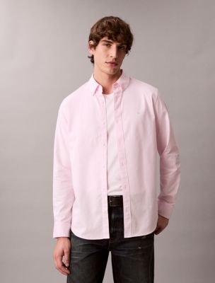 Solid Oxford Classic Button-Down Shirt, Pearly Pink