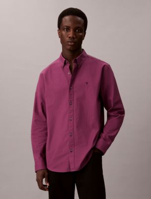 Solid Oxford Classic Button-Down Shirt, Dutchess Plum