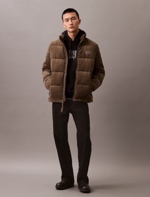 Corduroy Puffer Jacket, Tarmac