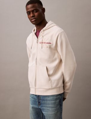 Archive Logo Fleece Zip Hoodie | Calvin Klein