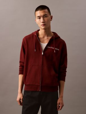 Archive Logo Fleece Zip Hoodie, Rusted Root