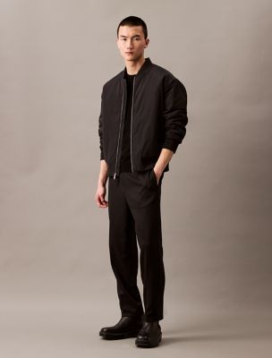 Stretch Twill Track Pant, Black Beauty