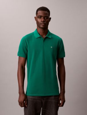 Cotton Pique Classic Polo Shirt, Deco Green