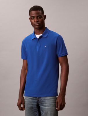 Cotton Pique Classic Polo Shirt, Chase Blue