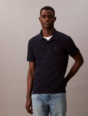 Cotton Pique Classic Polo Shirt, Dark Sapphire