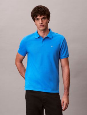 Cotton Pique Classic Polo Shirt, French Blue