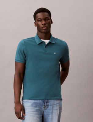 Cotton Pique Classic Polo Shirt, Tahoe Green 