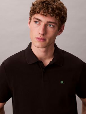 Мужские рубашки Calvin Klein Cotton Pique Classic Polo Shirt — фото 4