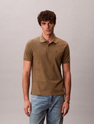 Cotton Pique Classic Polo Shirt, Capers