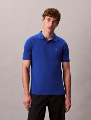 Cotton Pique Classic Polo Shirt, Ocean Tides