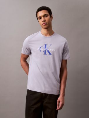 Monogram Logo Tee, Lilac Gray