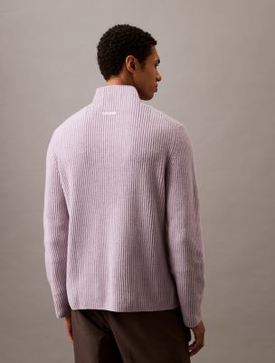 Wool Blend Mock Neck Sweater | Calvin Klein