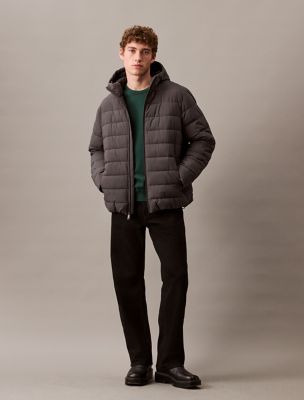 Midweight Packable Coat, Asphalt