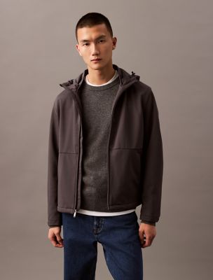 Lined Soft Shell Jacket, Asphalt