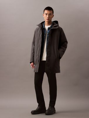 Tech Wool Blend Puffer Jacket, Gunmetal Heather