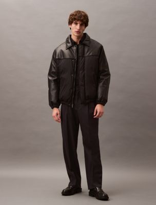 Leather Nylon Puffer, Vulcan