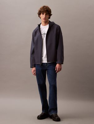 Water Resistant Unlined Rain Jacket, Ink