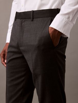 Wool Blend Tailored Slim Pants | Calvin Klein