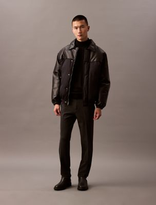 Stretch Twill Slim Fit Pants, Charcoal Heather