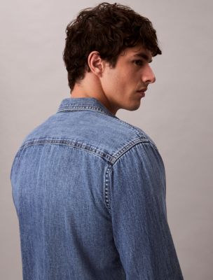 Classic Denim Button-Down Shirt | Calvin Klein