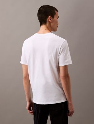 Мужские футболки Calvin Klein Textured Box Graphic Classic Crewneck T-Shirt — фото 4
