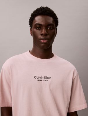 Мужские футболки Calvin Klein Faded Dye Logo Graphic Classic Crewneck T-Shirt — фото 3